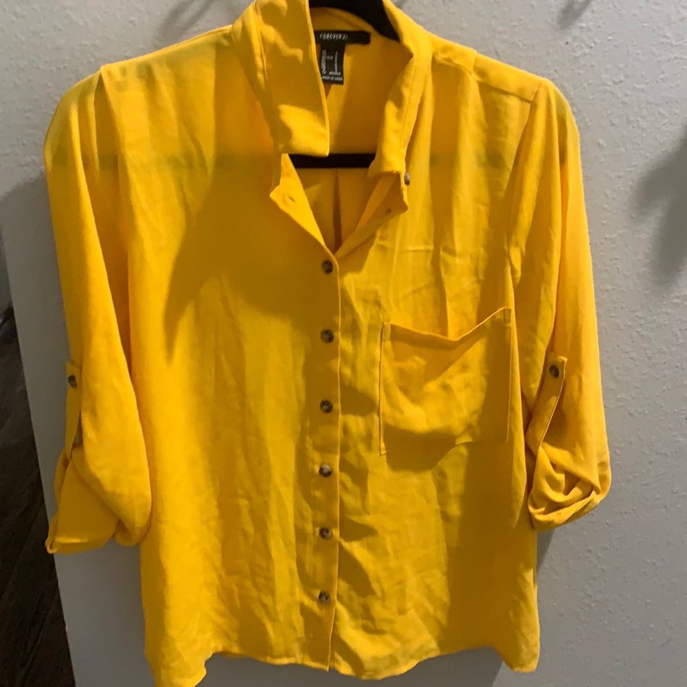 Yellow business blouse